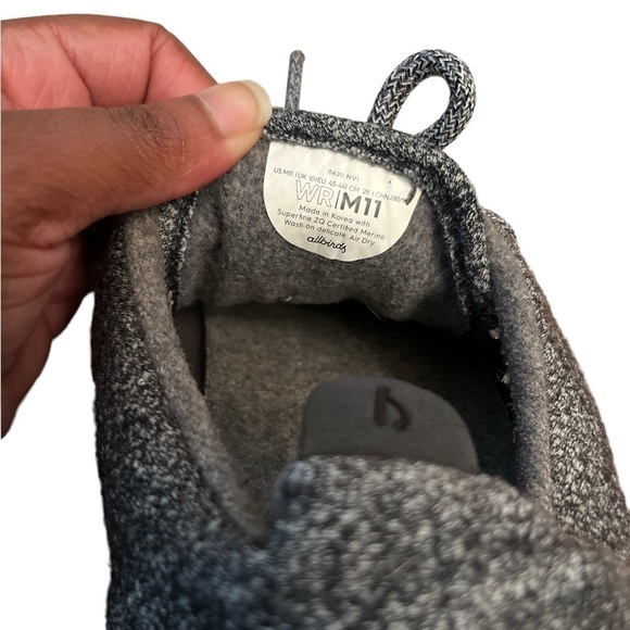 Allbirds Men's Wool Runners in Natural Grey Size 11 - Picture 5 of 5